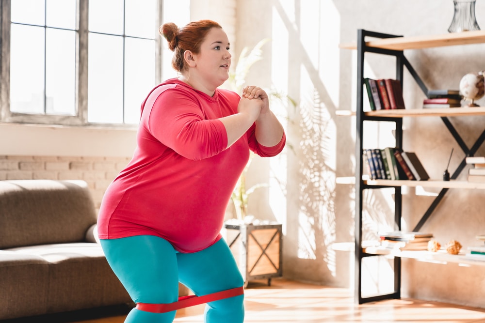 entraînement sportif personne obèse